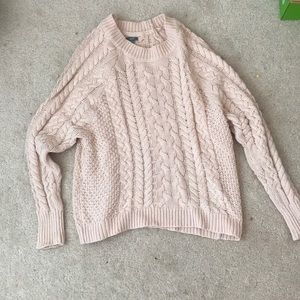 Pink Chunky Aerie Sweater